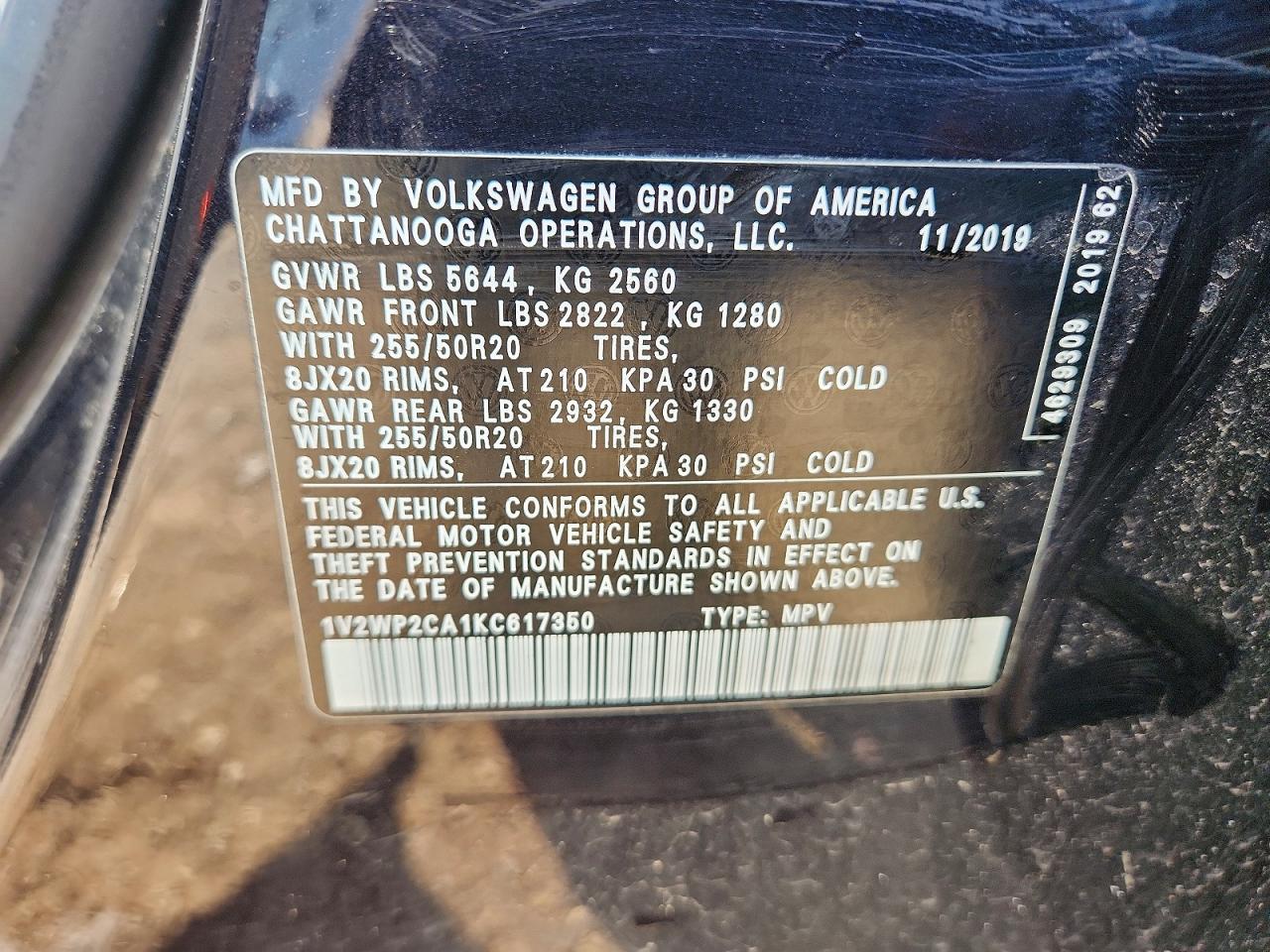 Volkswagen Atlas Se