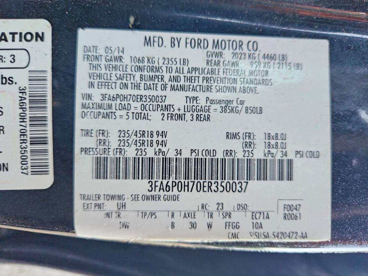 Ford Fusion Se
