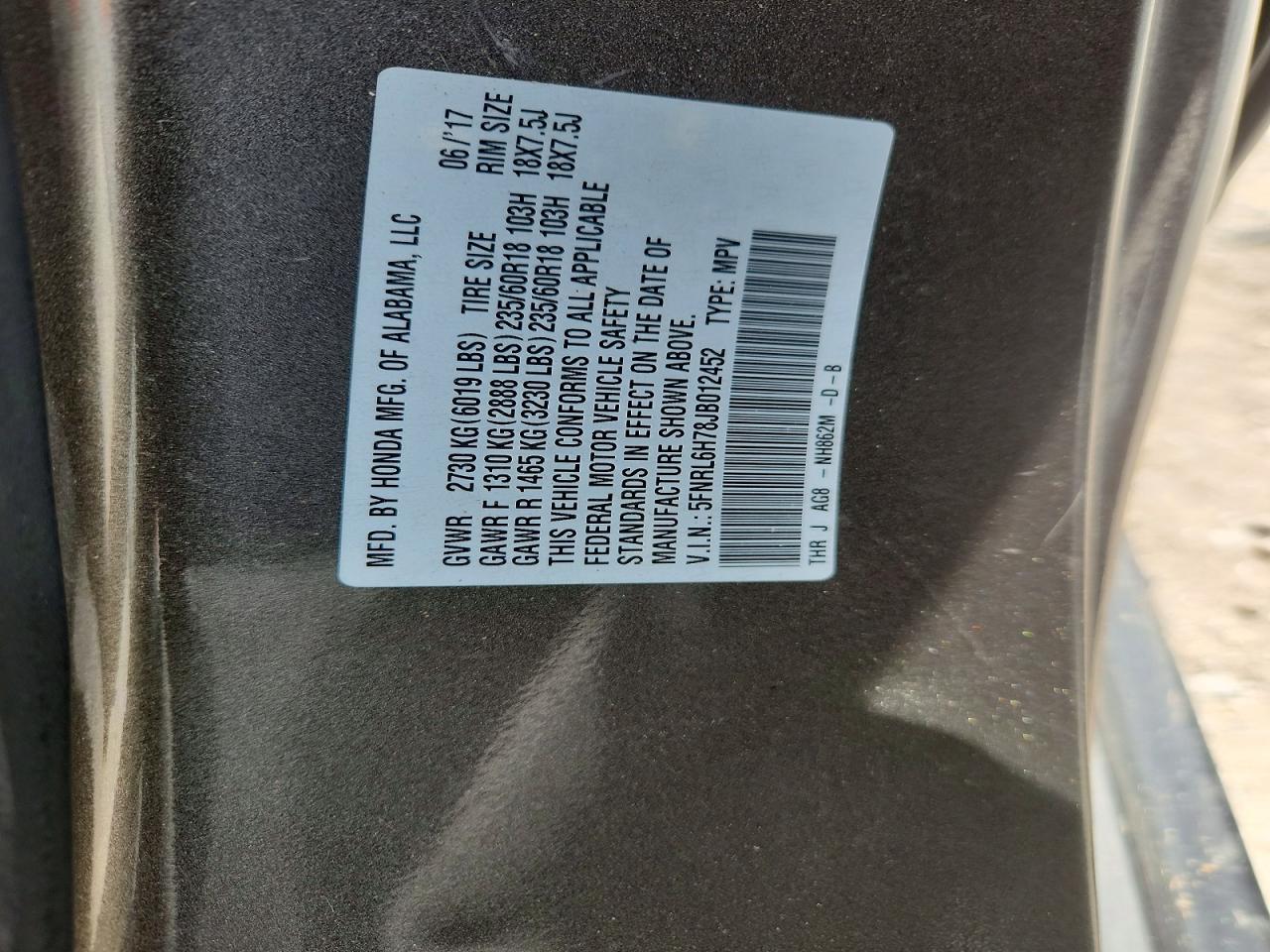 Honda Odyssey Exl