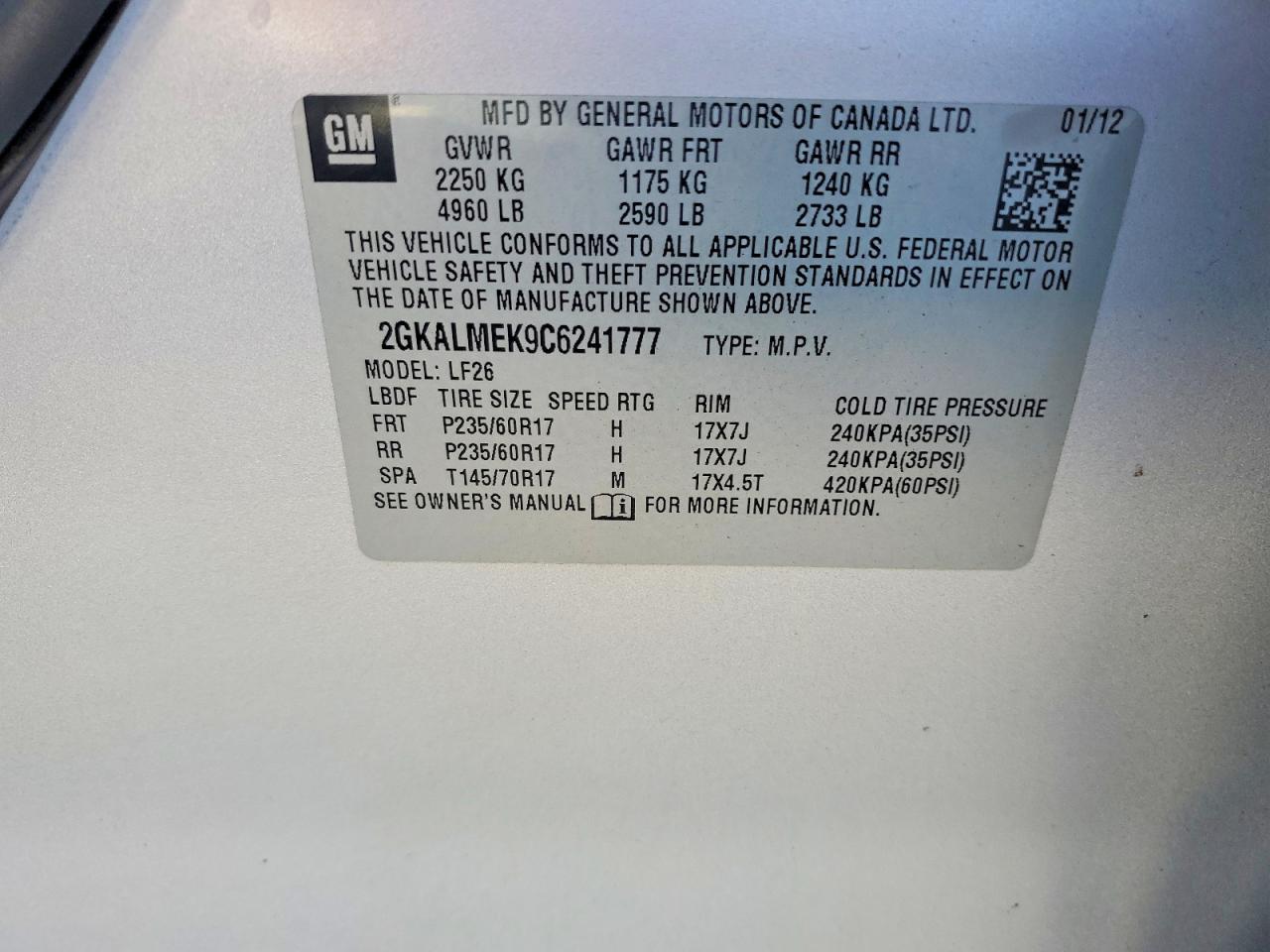 GMC Terrain Sle