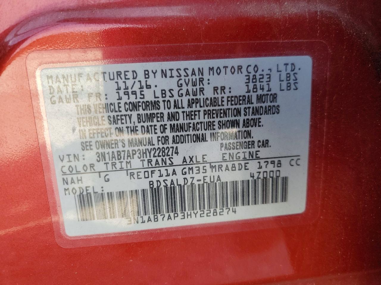Nissan Sentra Sv