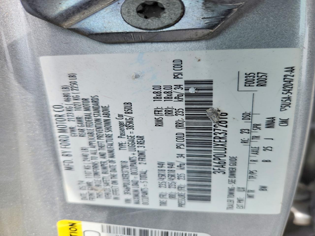 Ford Fusion Se Hybrid