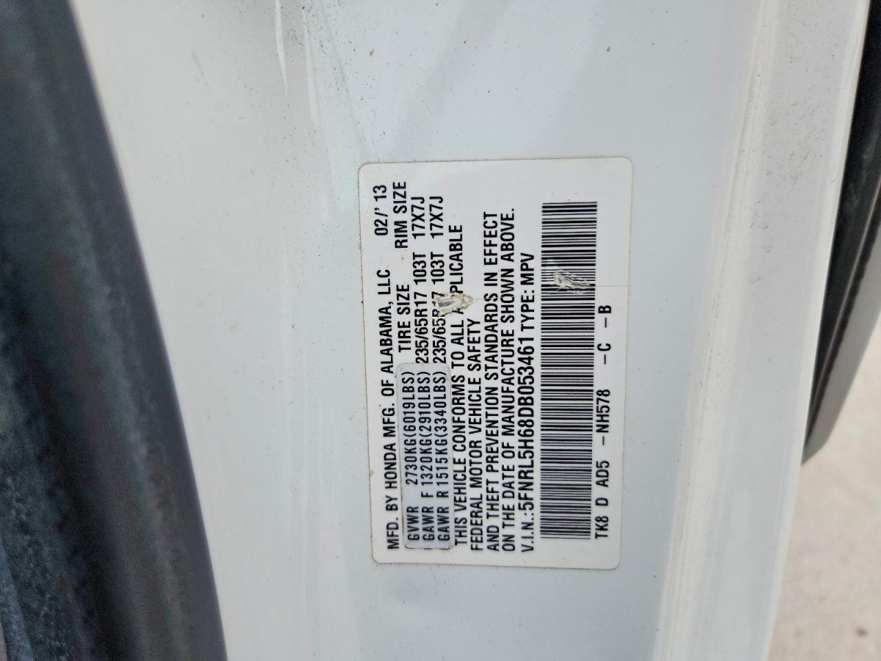 Honda Odyssey Exl