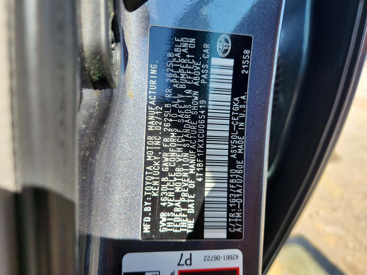 Toyota Camry Xle
