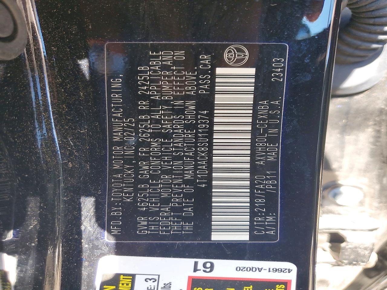Toyota Camry Le