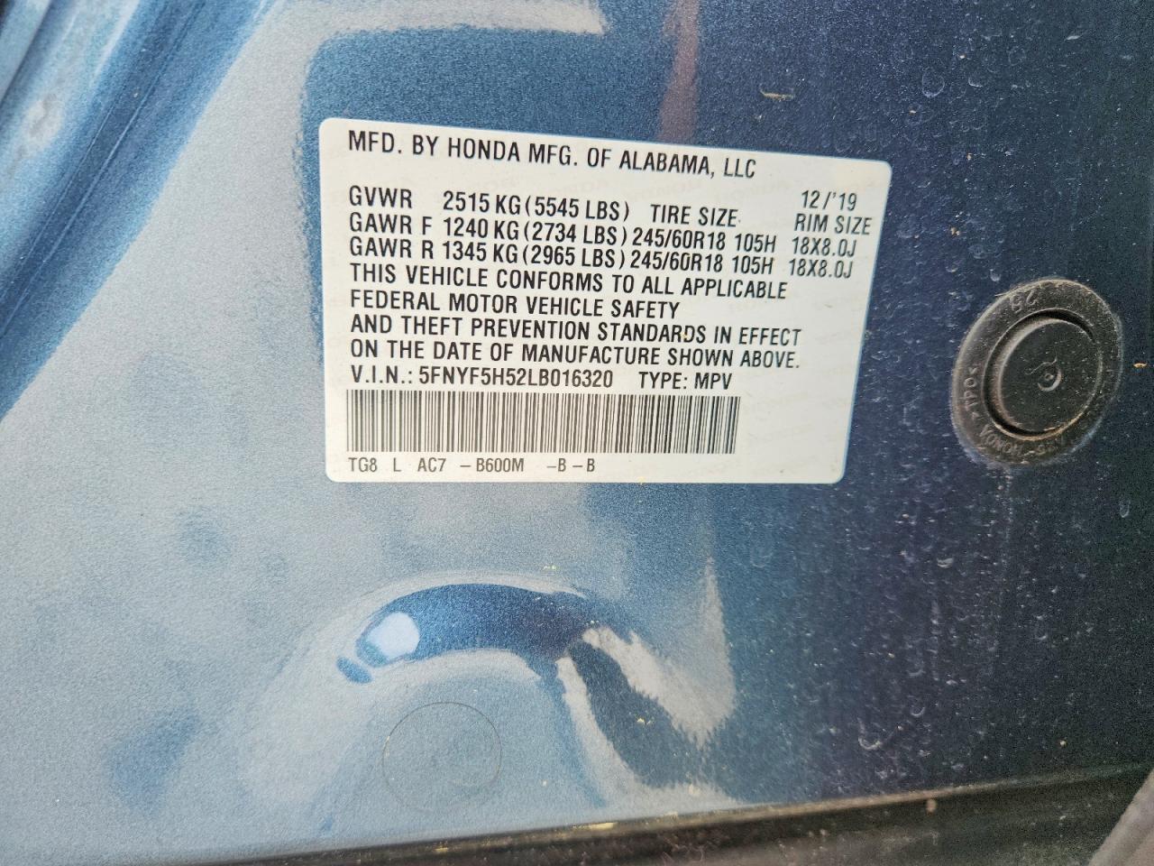 Honda Pilot Exl