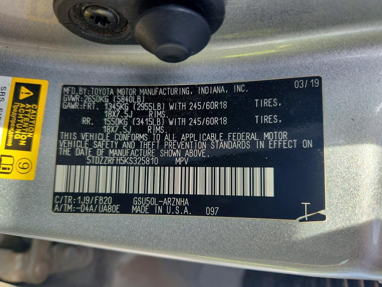 Toyota Highlander Le