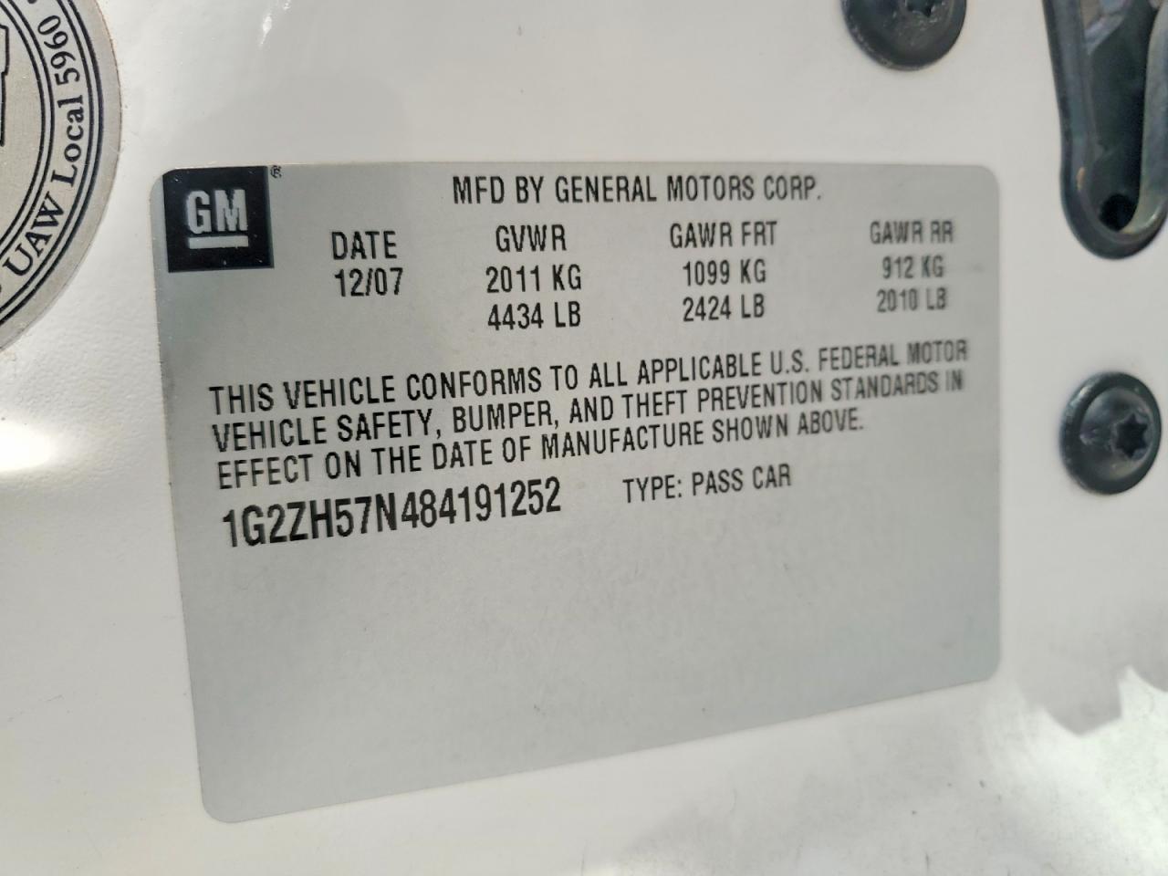 Pontiac G6 Gt
