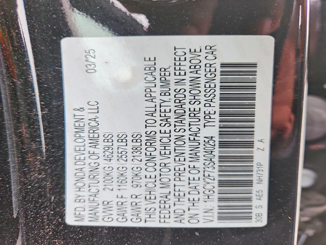 Honda Accord Hybrid Sport-l