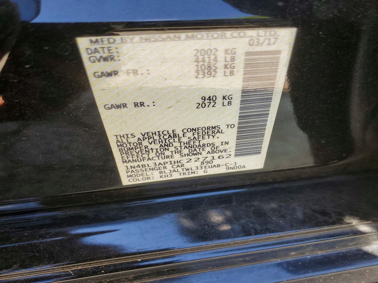 Nissan Altima 3.5 Sl