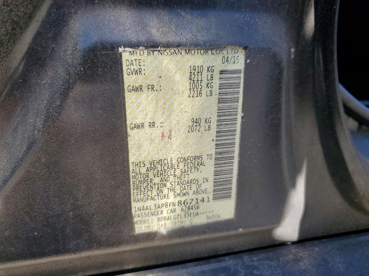 Nissan Altima 2.5 S
