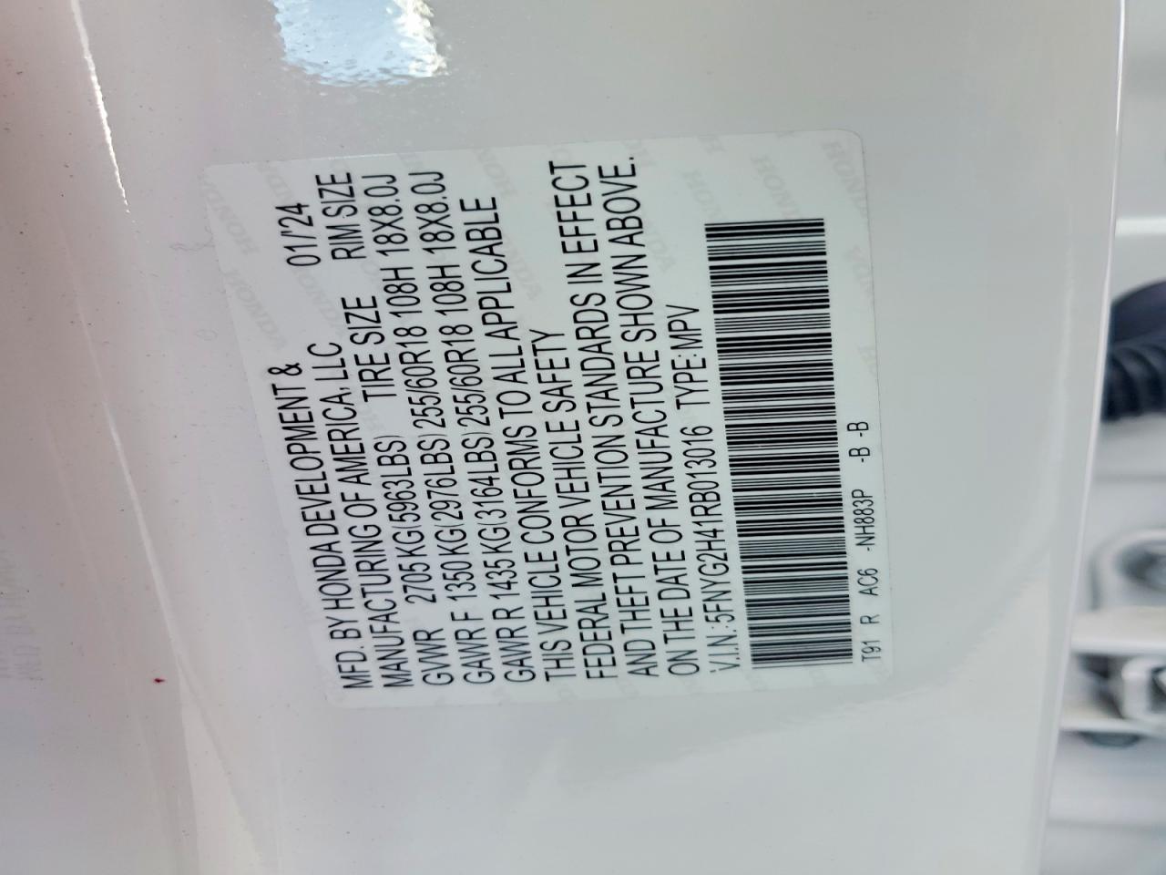 Honda Pilot Exl