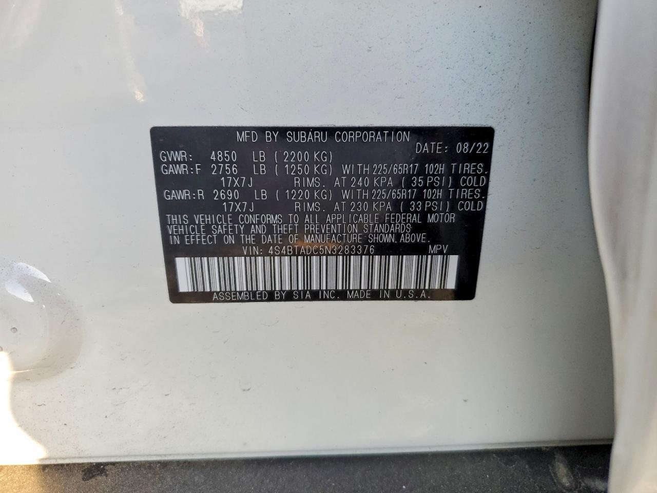 Subaru Outback Premium