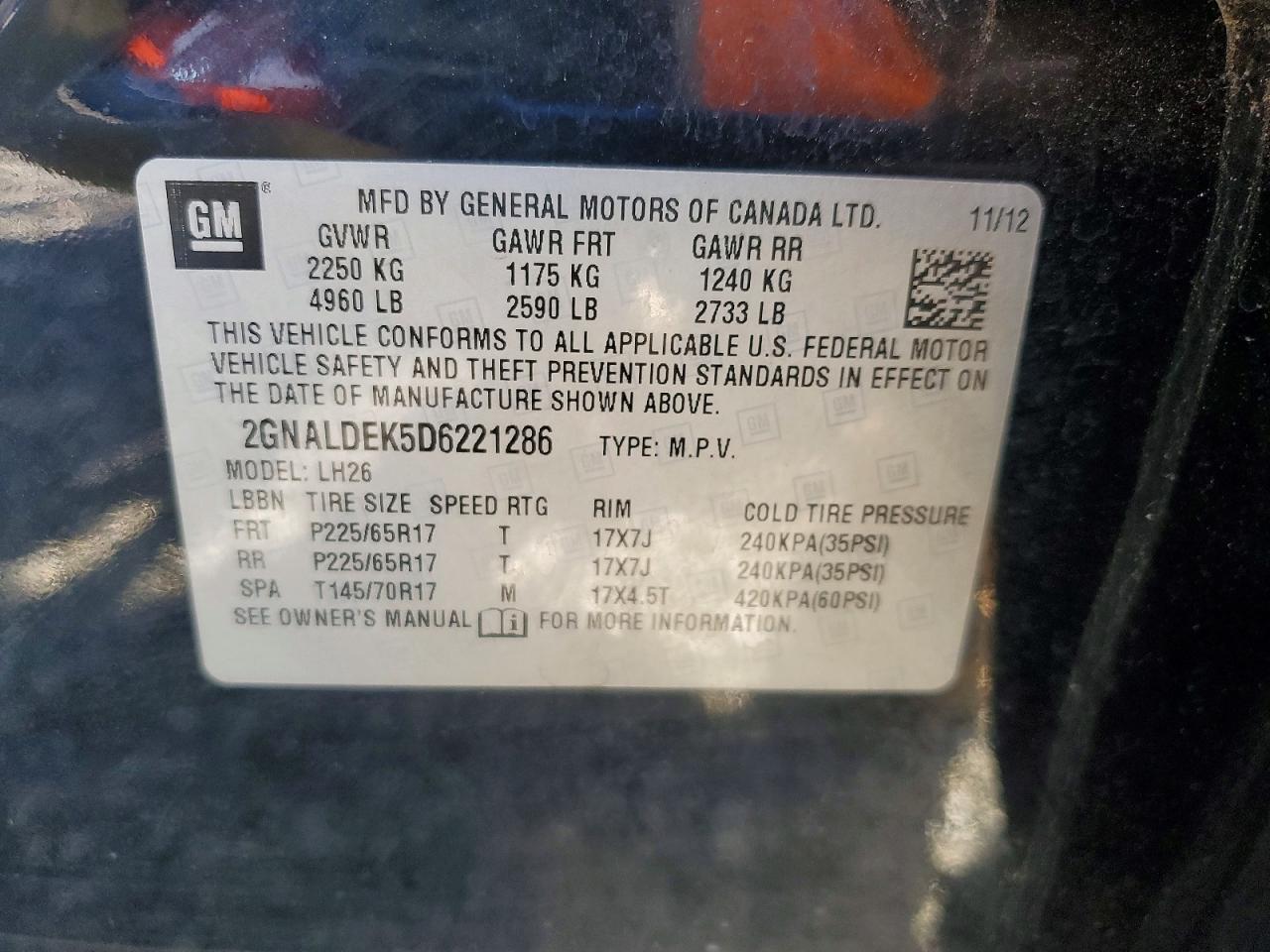 Chevrolet Equinox Lt