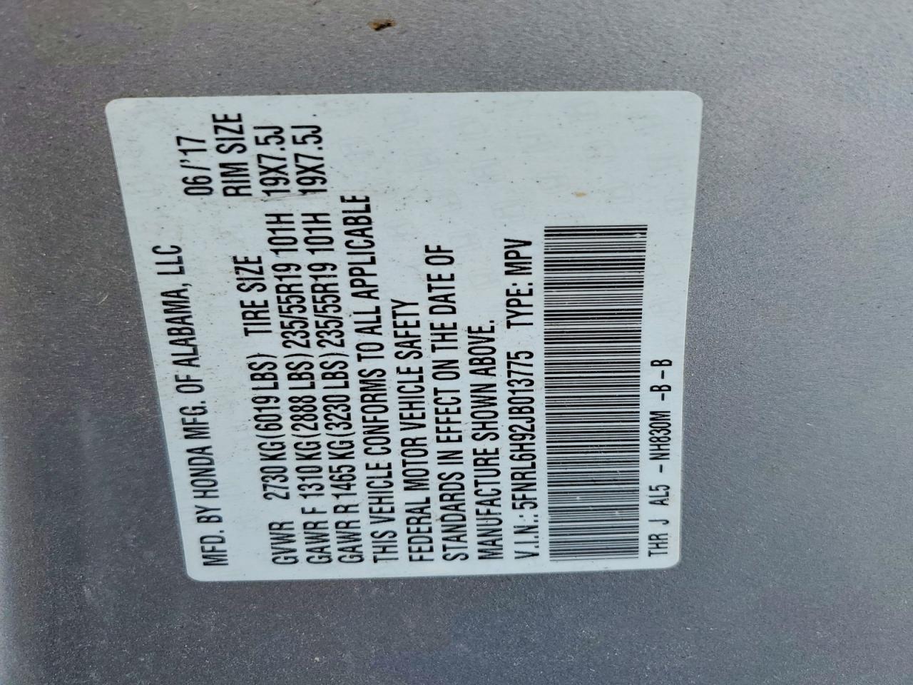 Honda Odyssey Elite