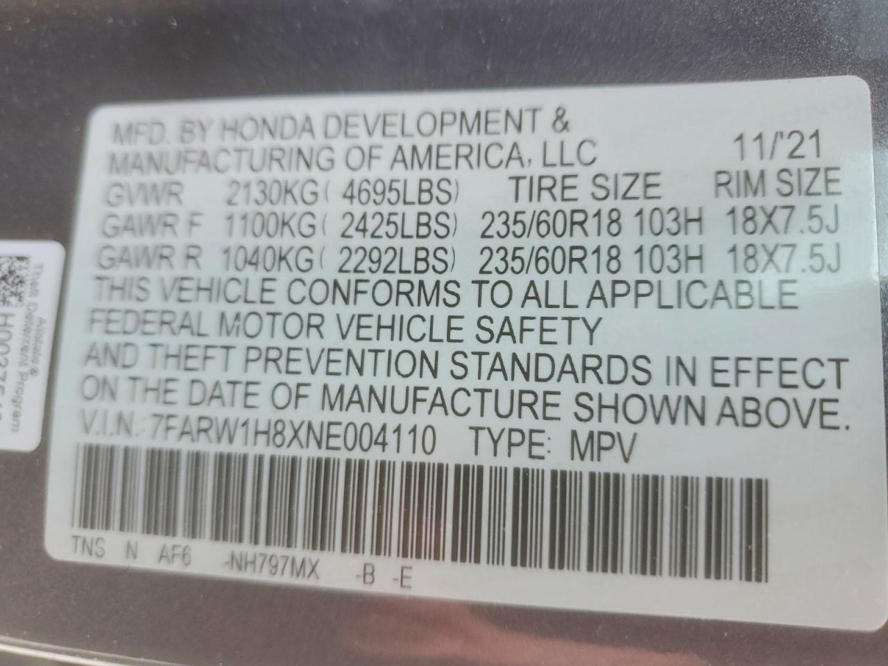 Honda Crv Exl