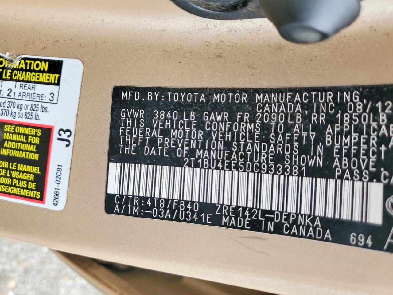 Toyota Corolla Le