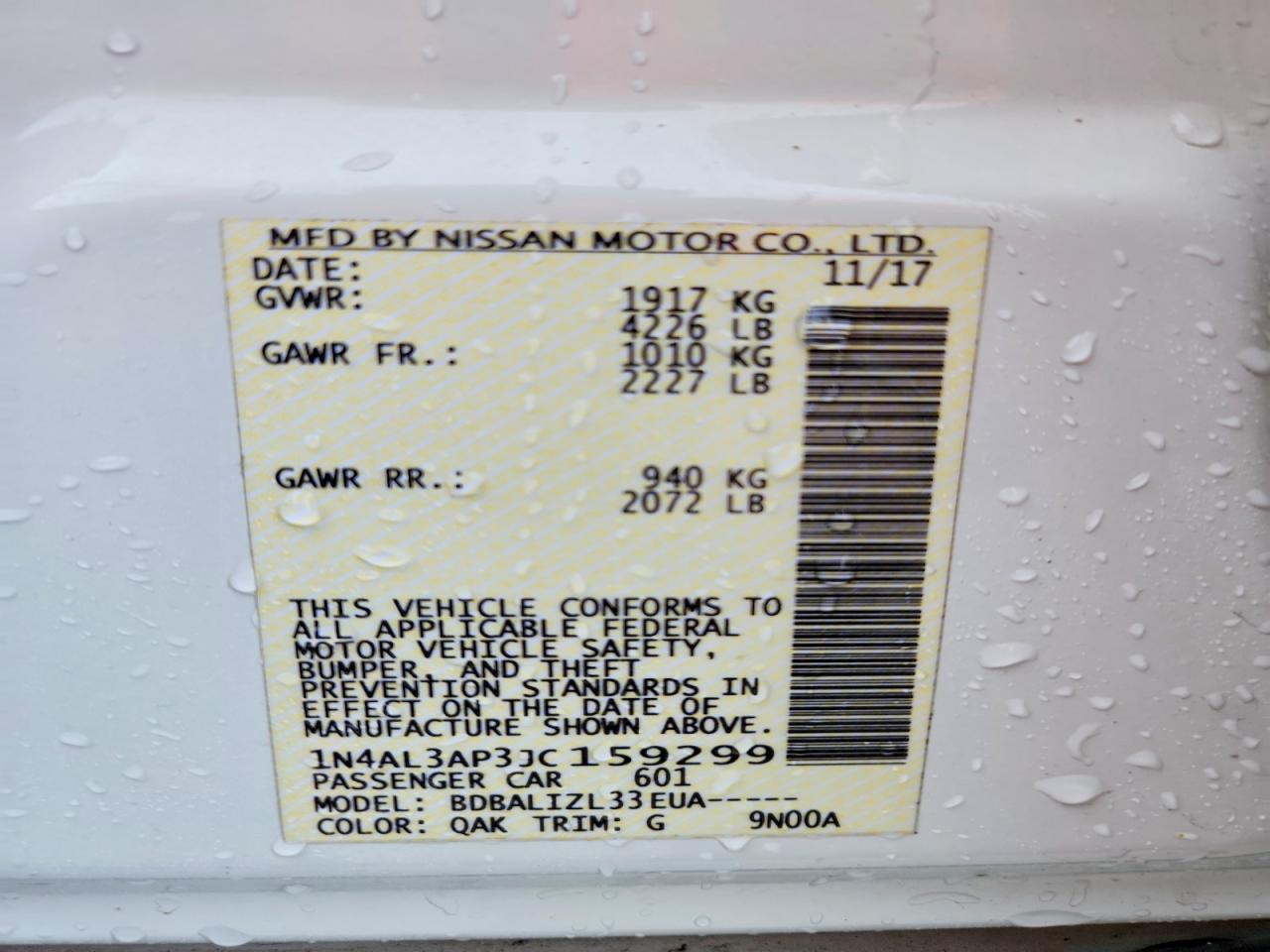 Nissan Altima 2.5 Sv