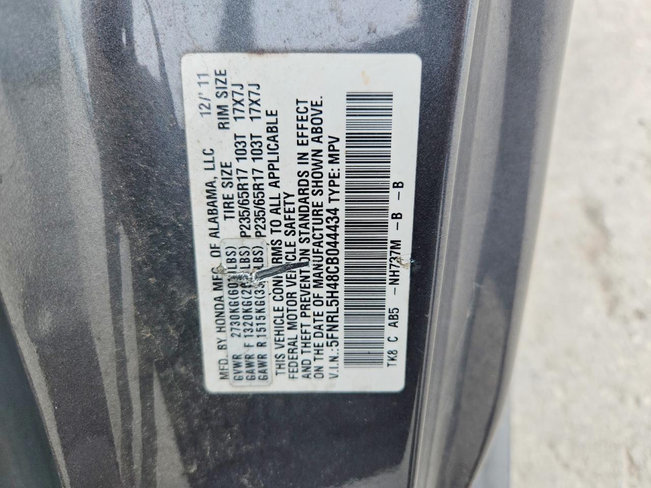Honda Odyssey Ex