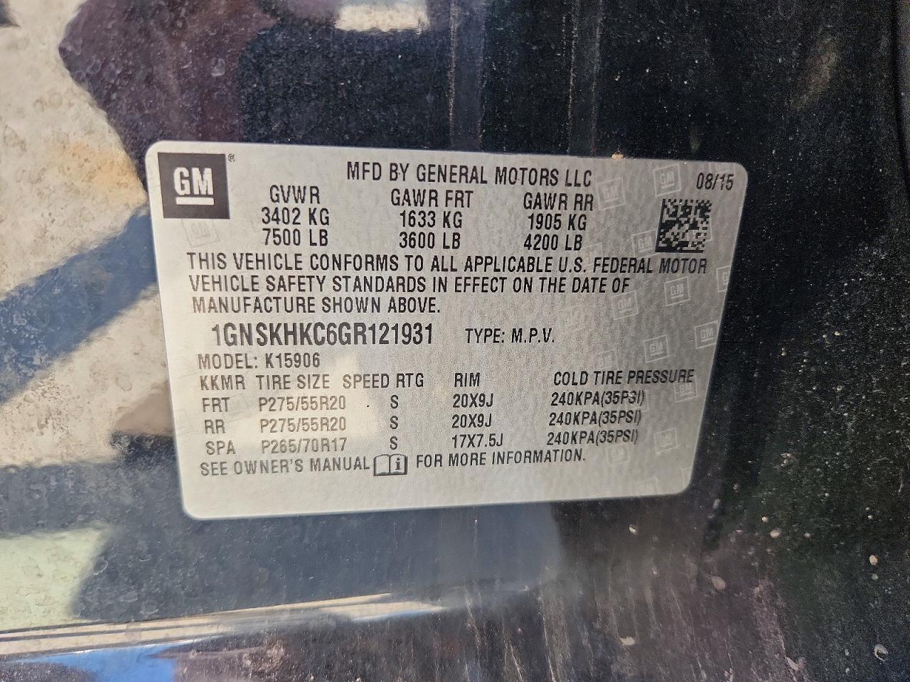 Chevrolet Suburban K1500 Lt