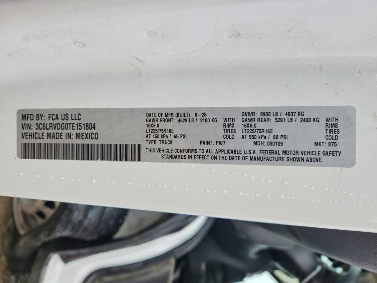 Ram Promaster 2500 High