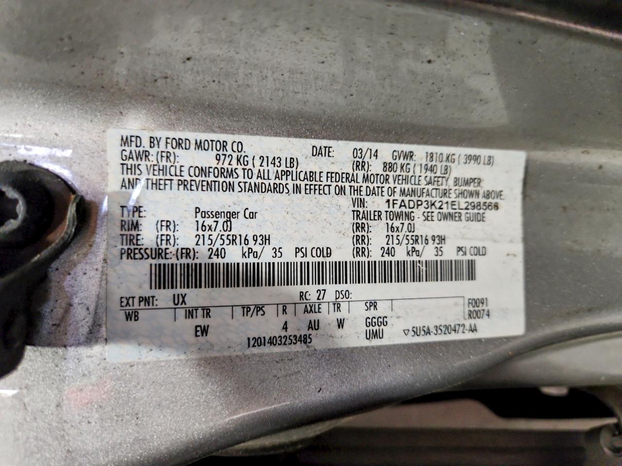 Ford Focus Se