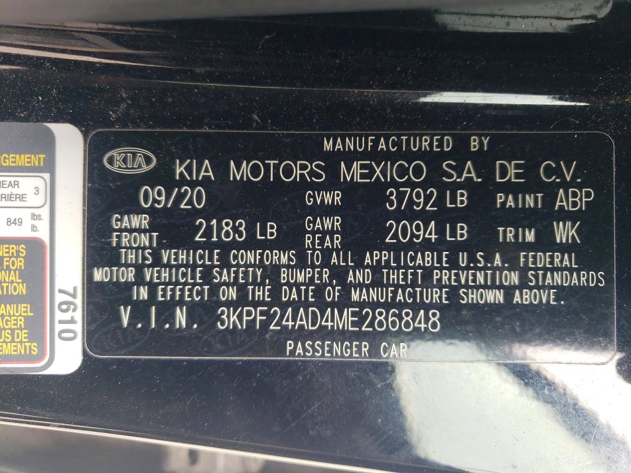Kia Forte Lxs