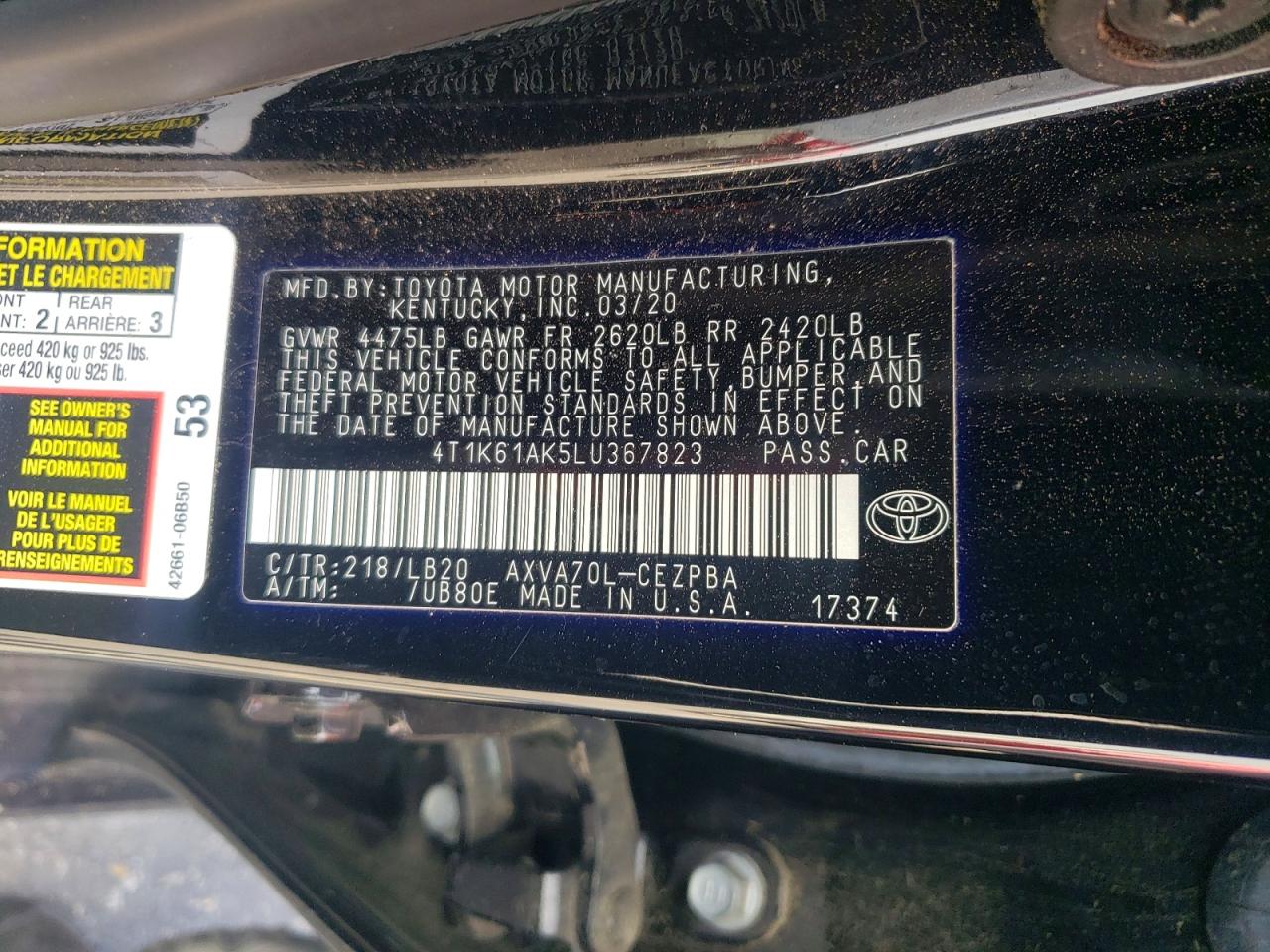 Toyota Camry Xse