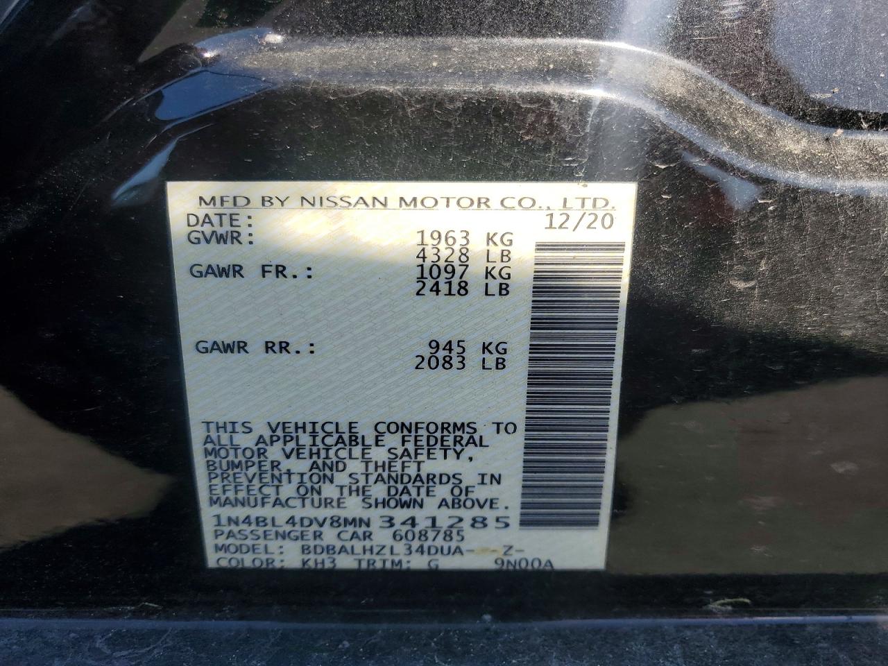 Nissan Altima Sv