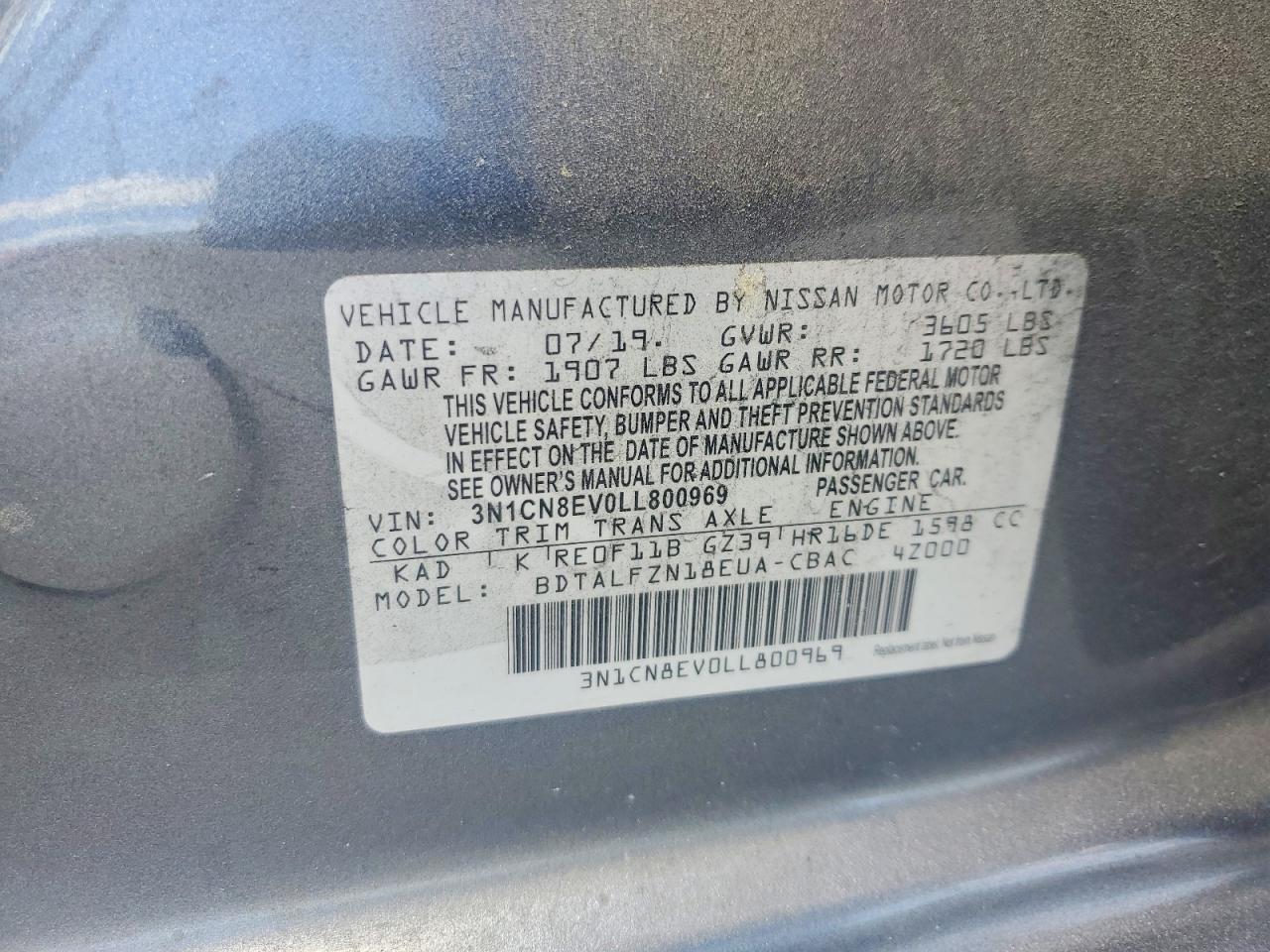 Nissan Versa Sv
