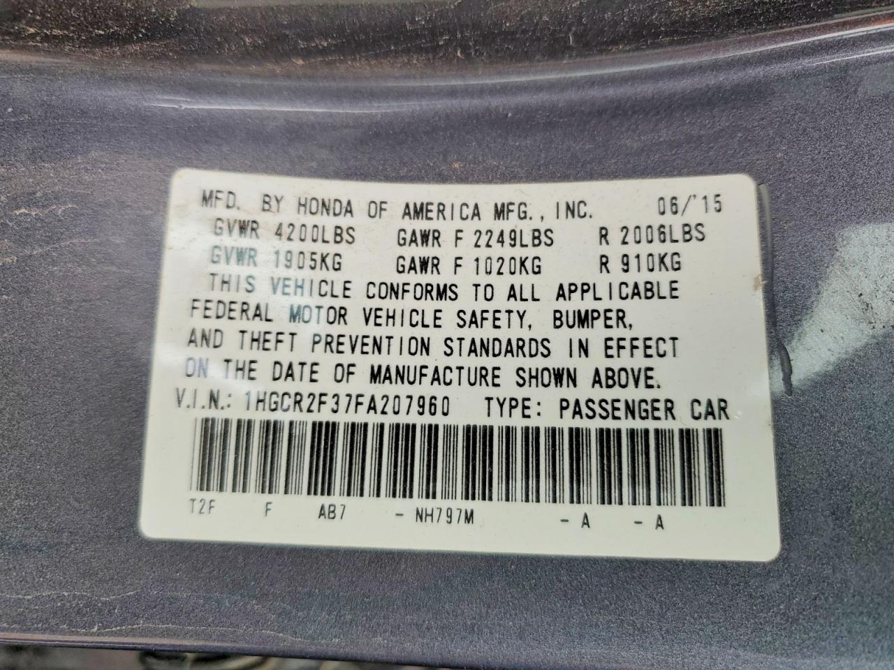 Honda Accord Lx