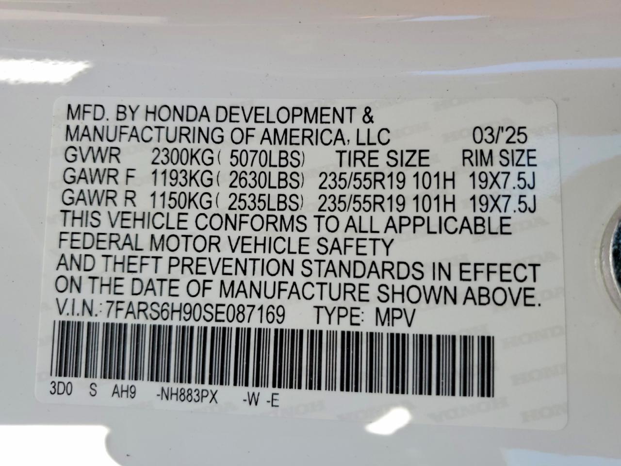 Honda Crv Sport Touring