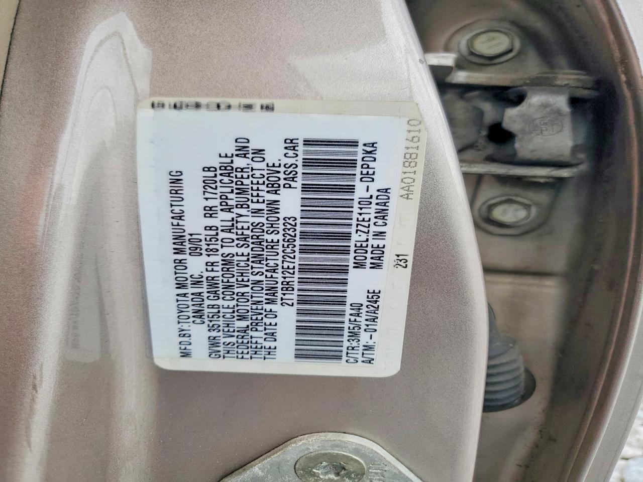 Toyota Corolla Le