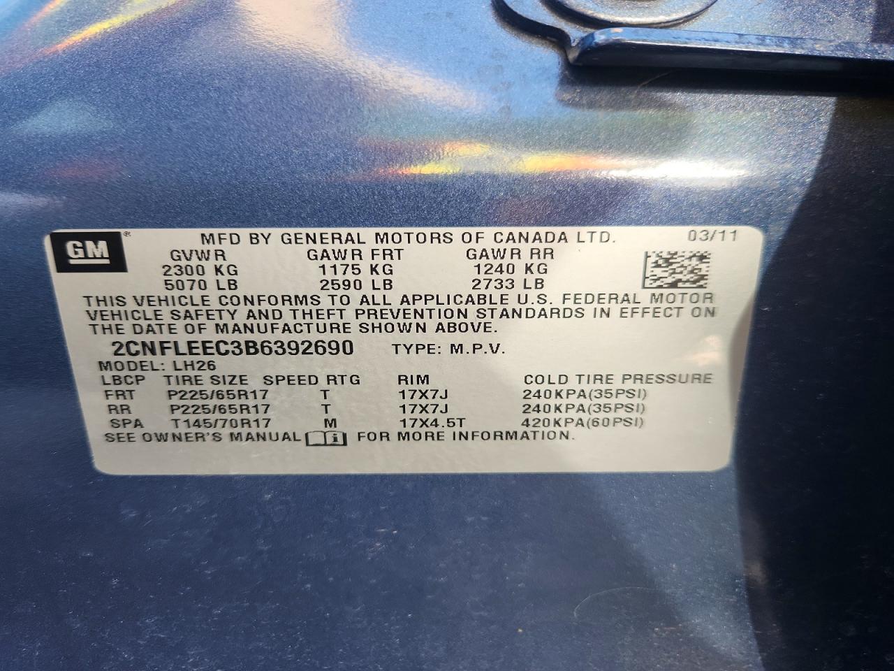 Chevrolet Equinox Lt