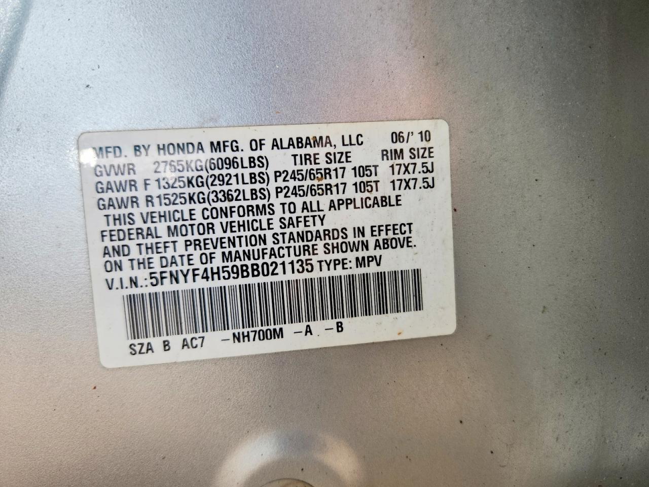 Honda Pilot Exl