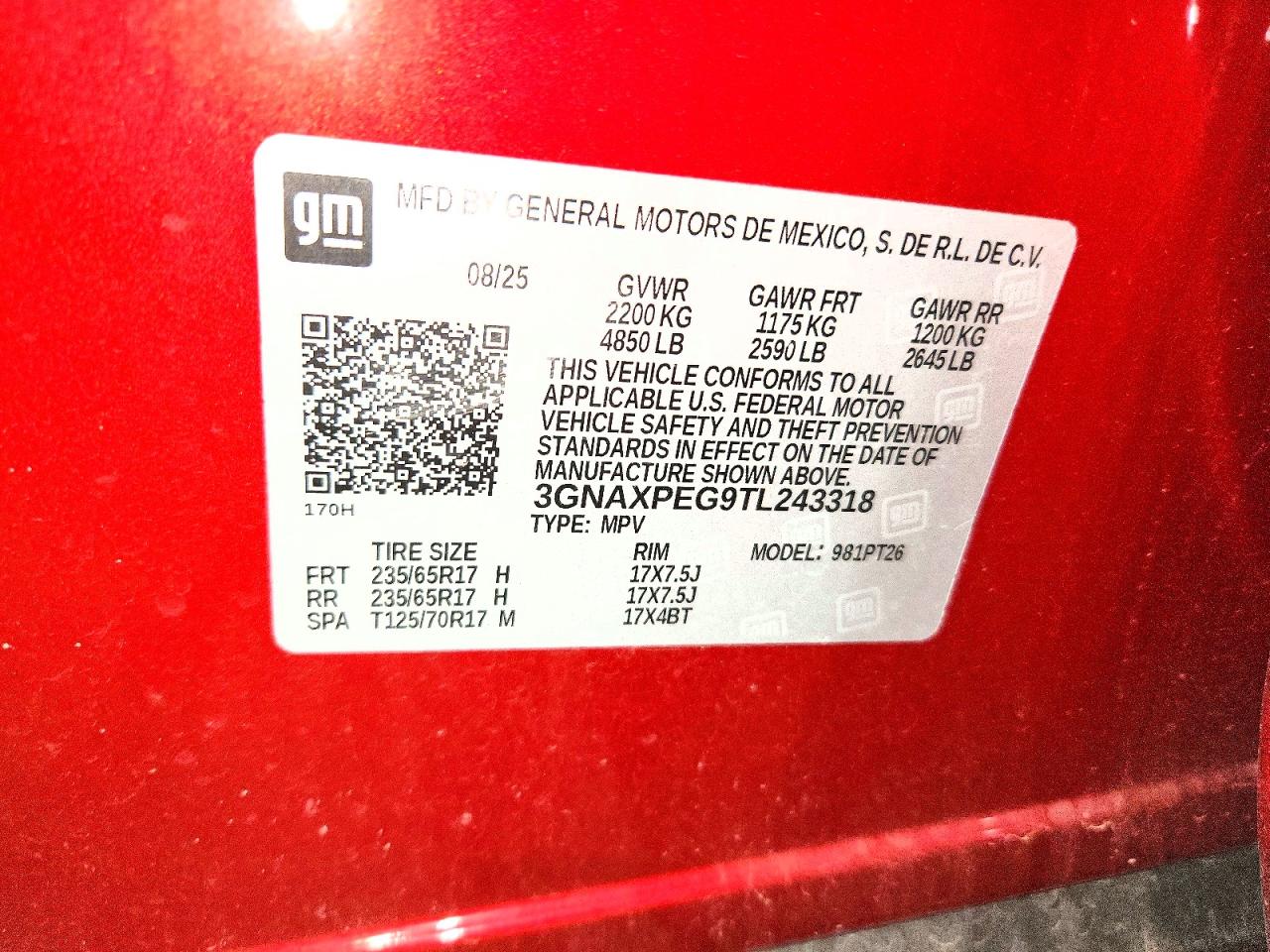 Chevrolet Equinox Lt