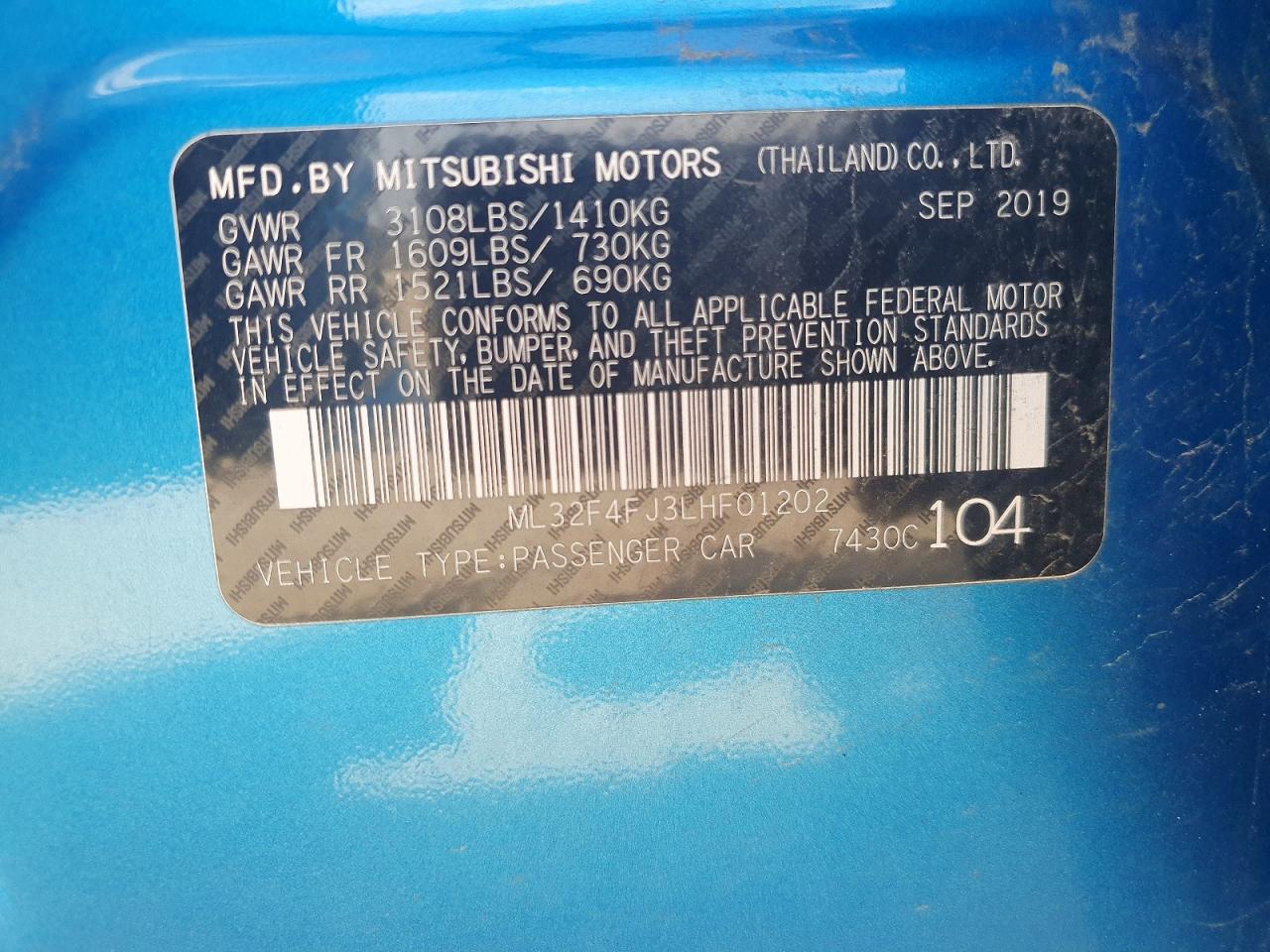 Mitsubishi Mirage G4 Se