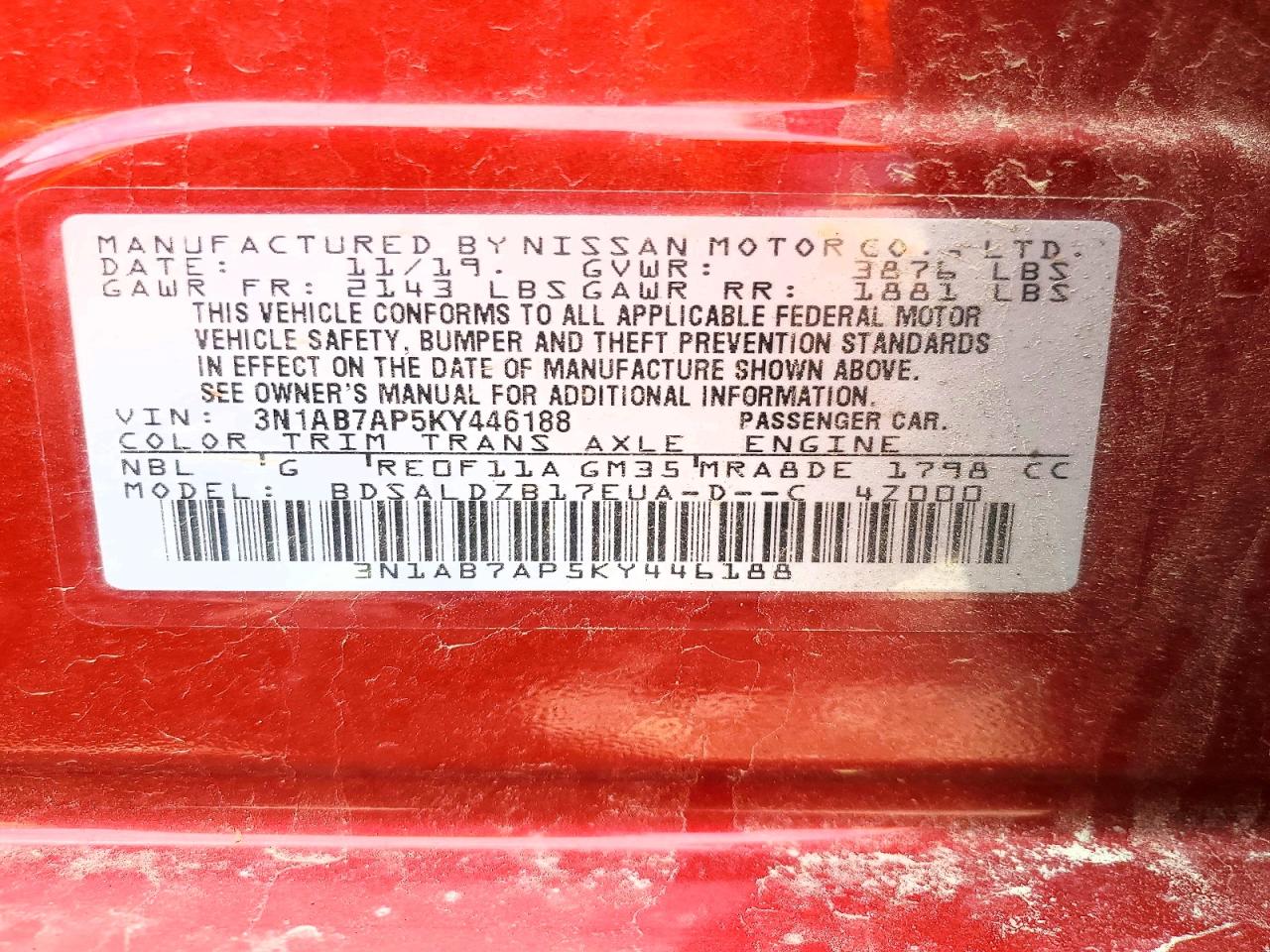 Nissan Sentra Sv