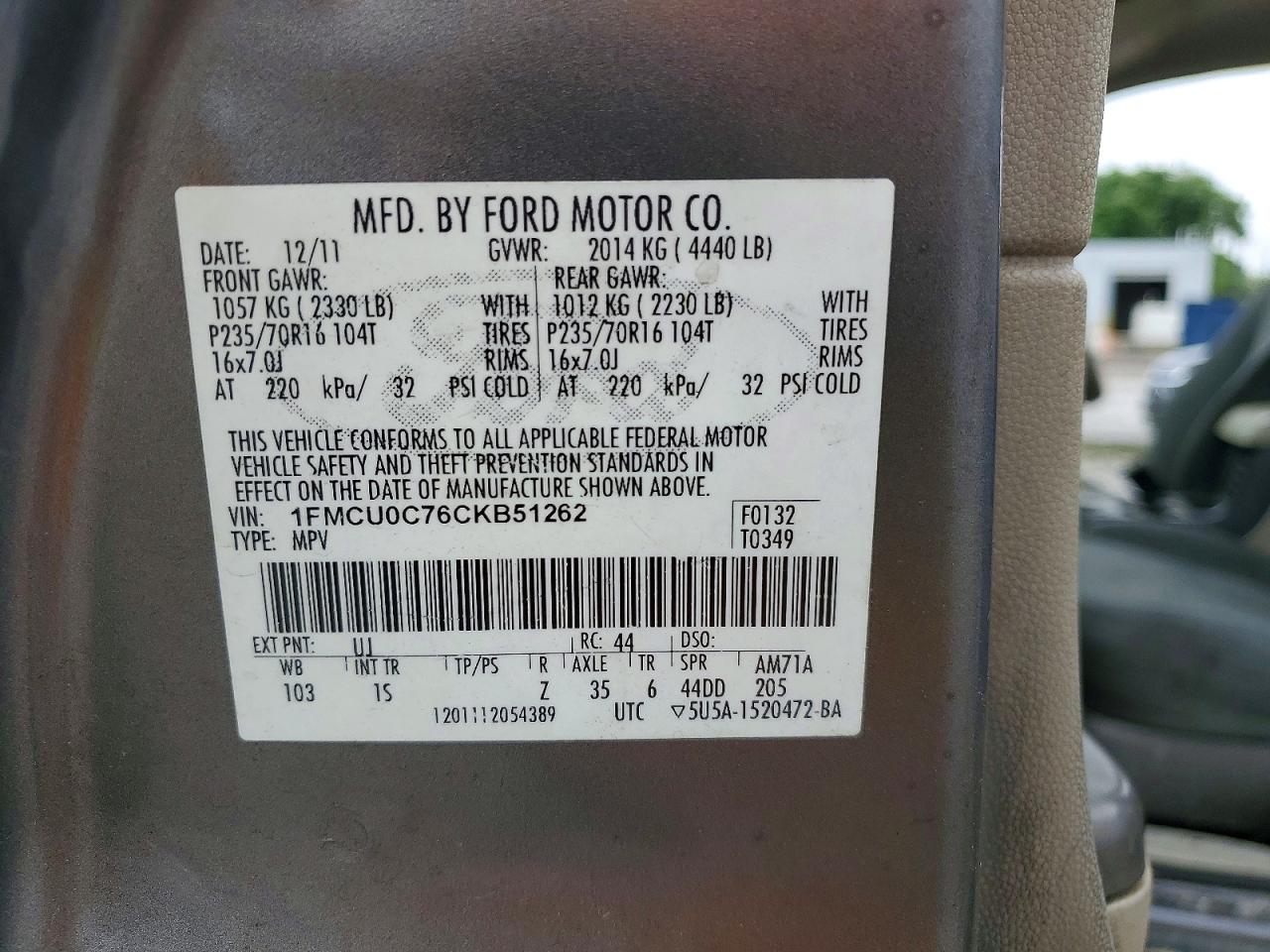 Ford Escape Xls
