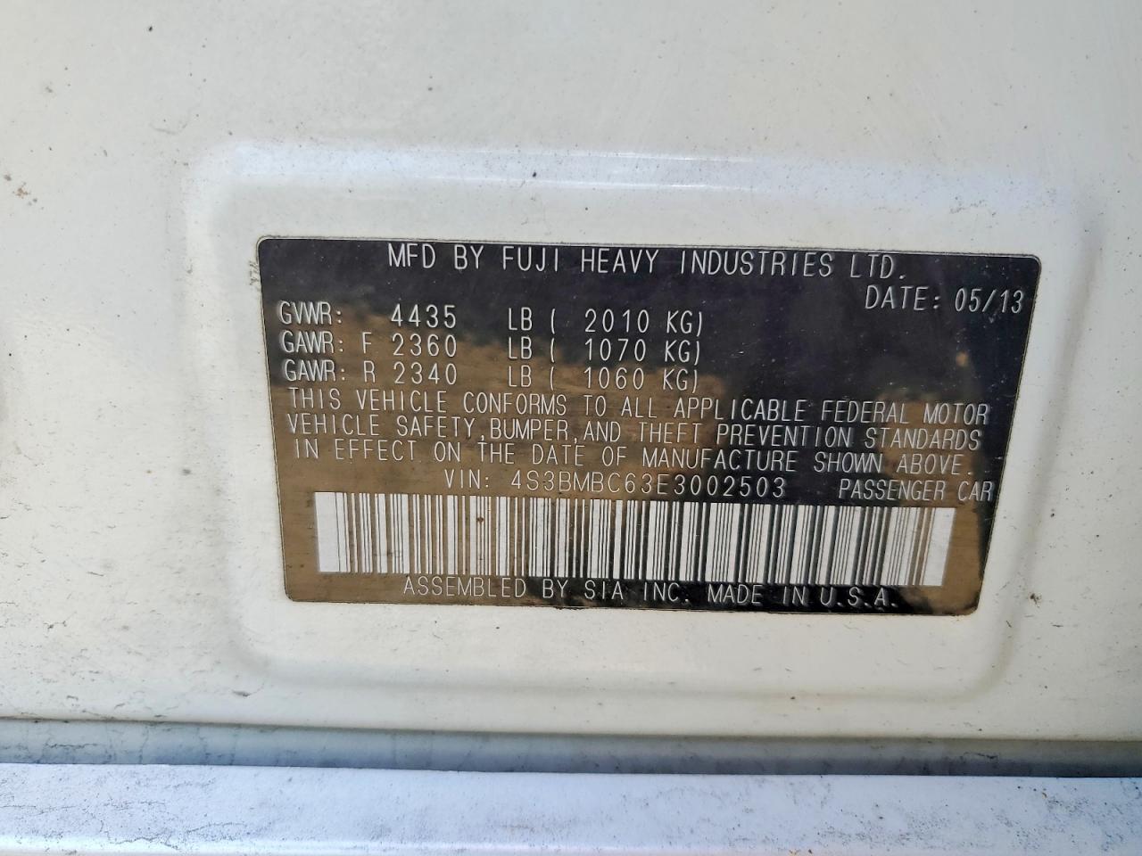 Subaru Legacy 2.5i Premium