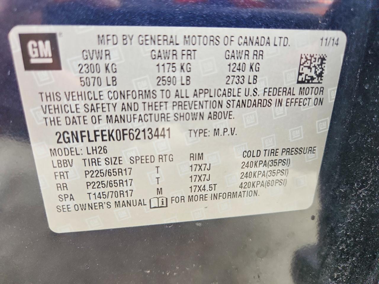 Chevrolet Equinox Lt