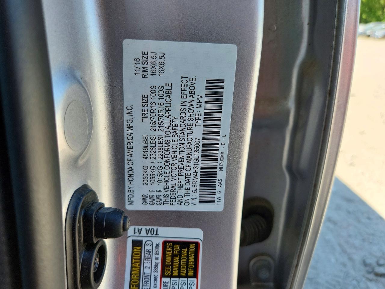 Honda Crv Lx