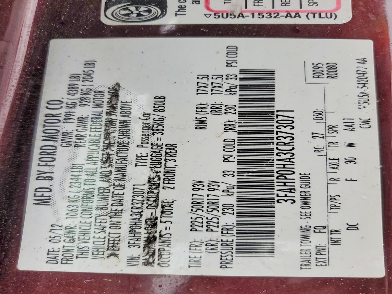 Ford Fusion Se