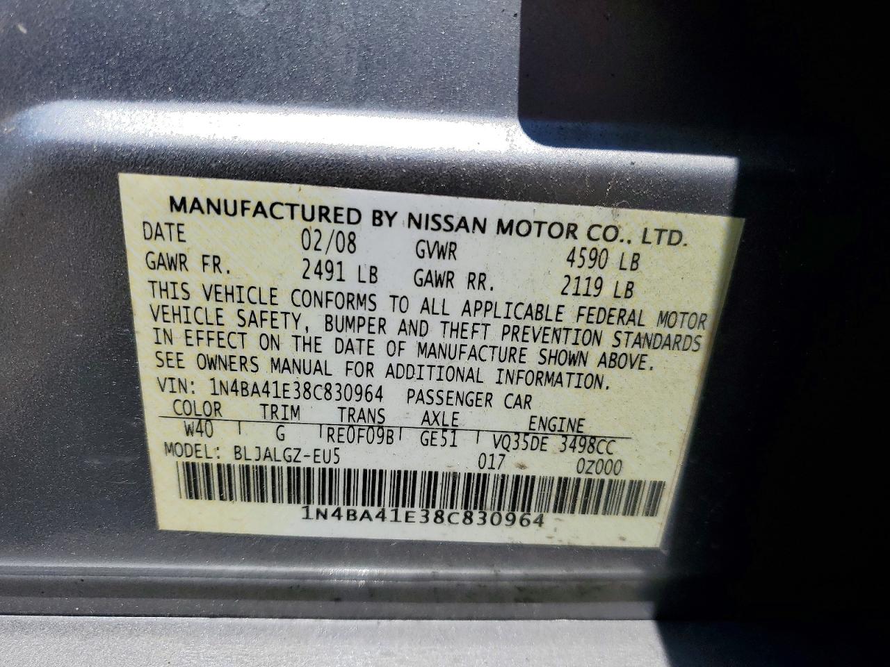 Nissan Maxima 3.5 Se