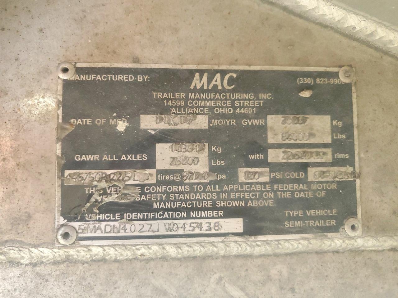 Mac Trailer Manufacturing Dump Body