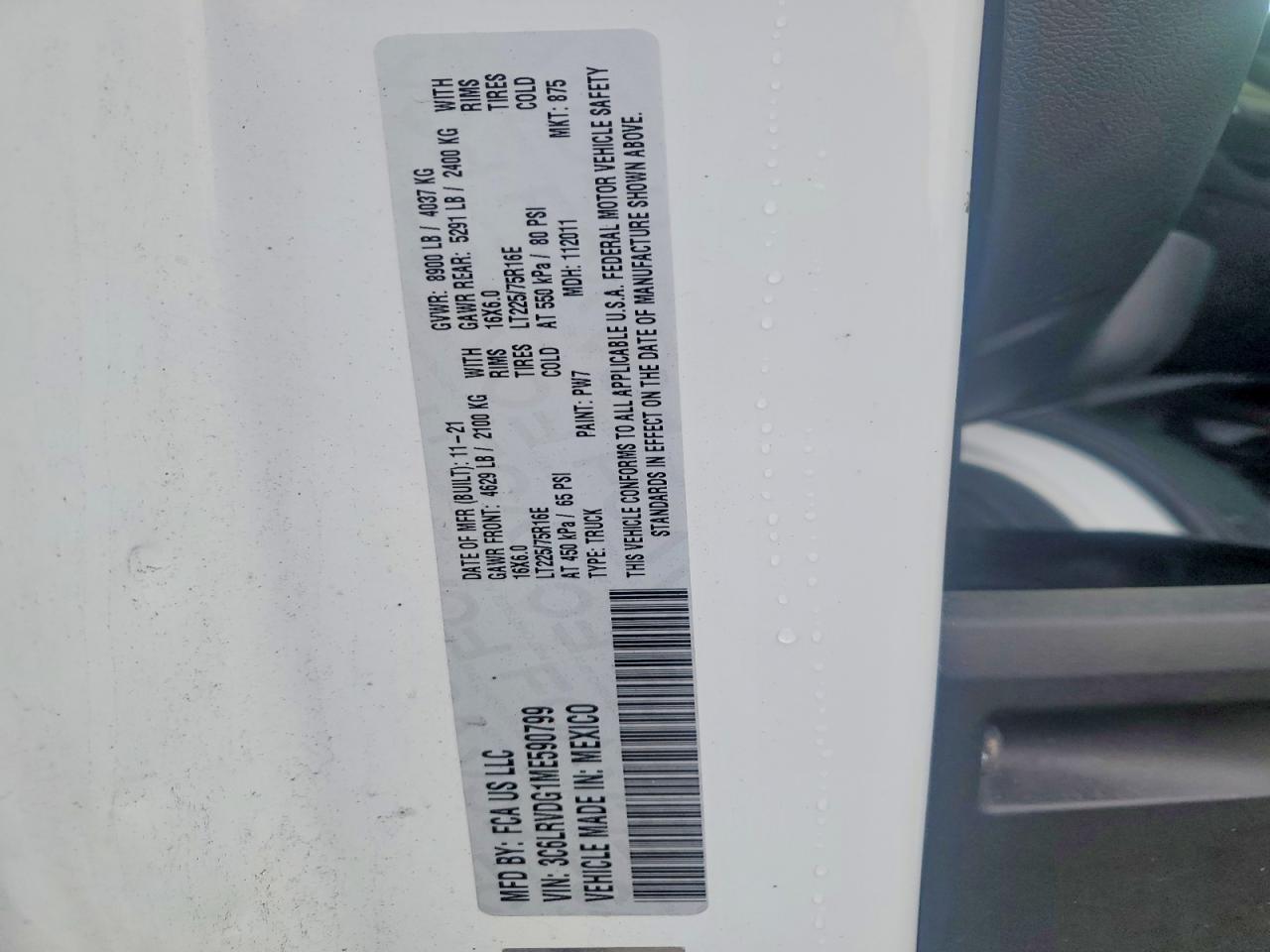 Ram Promaster 2500 High