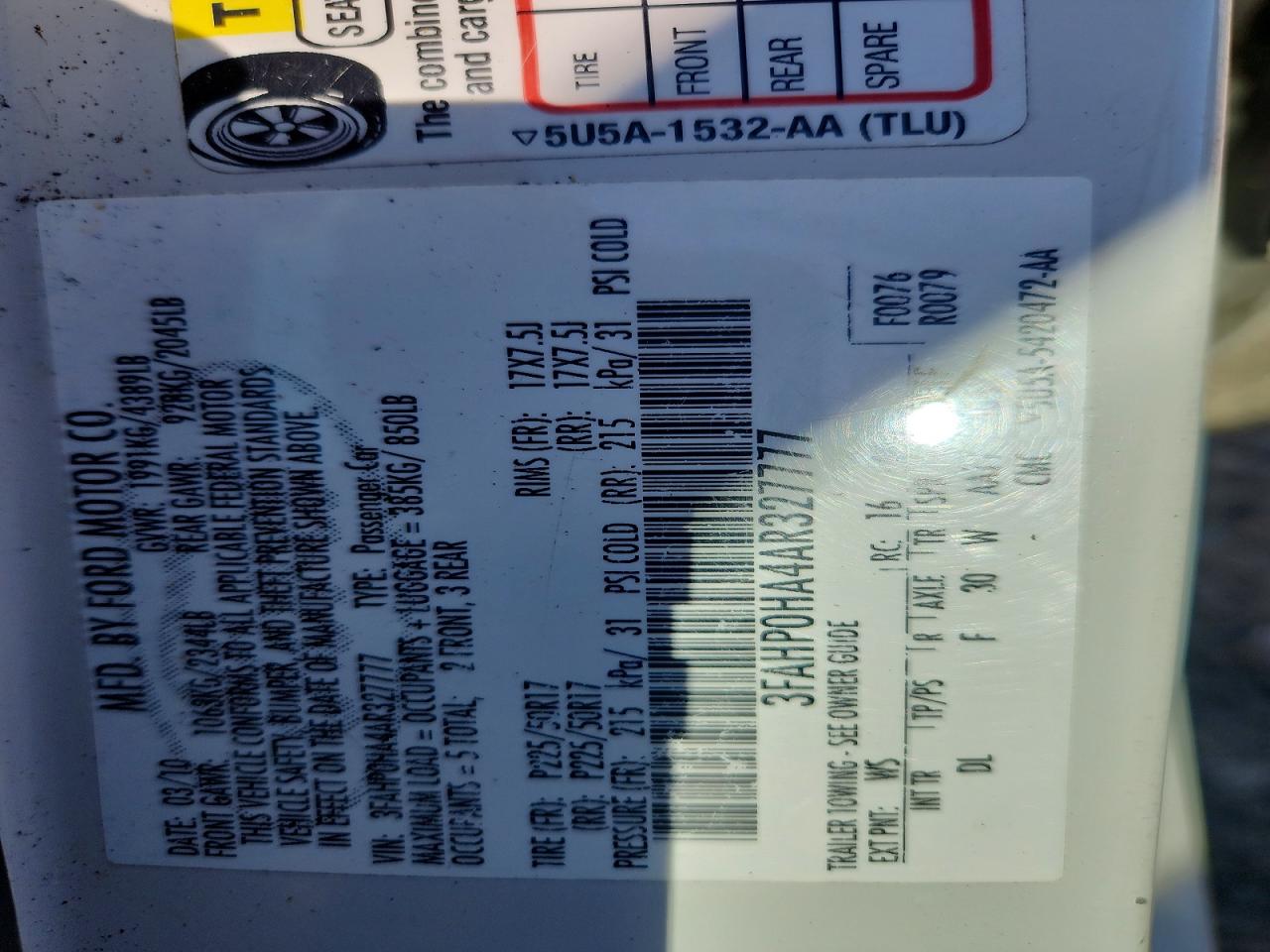 Ford Fusion Se