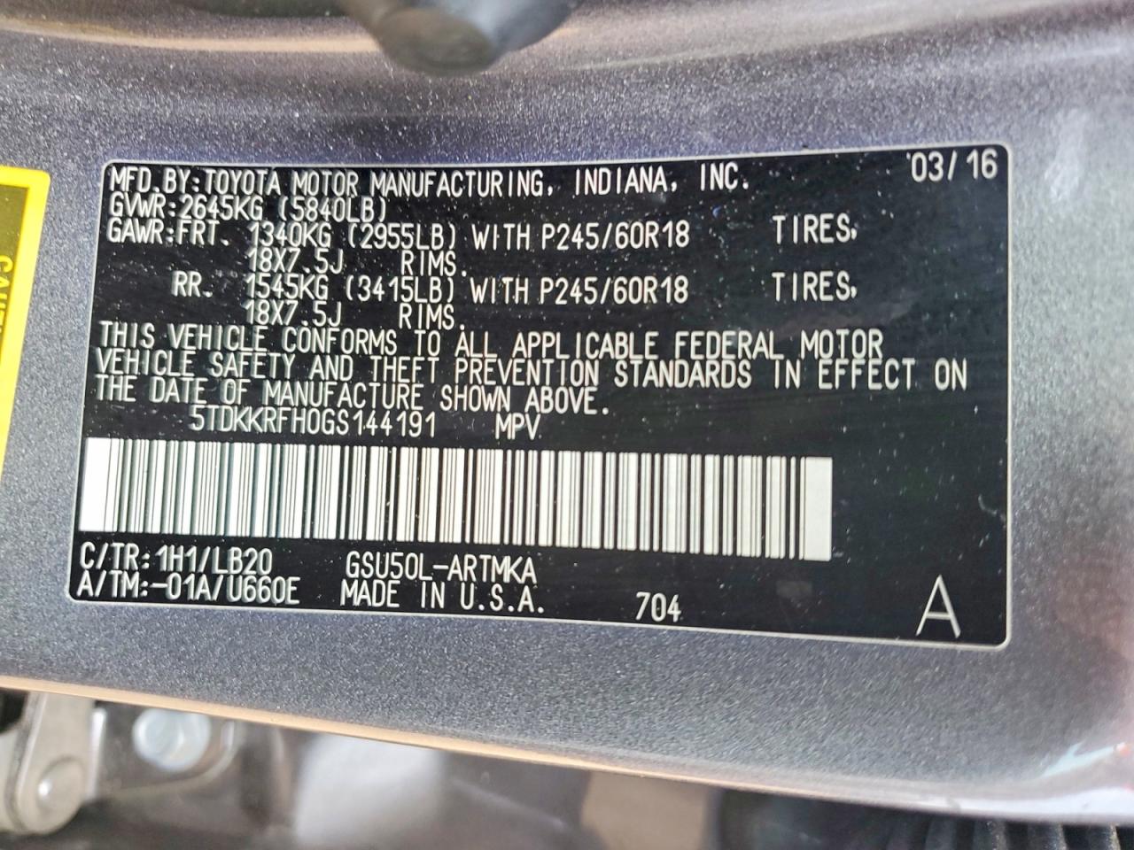 Toyota Highlander Xle