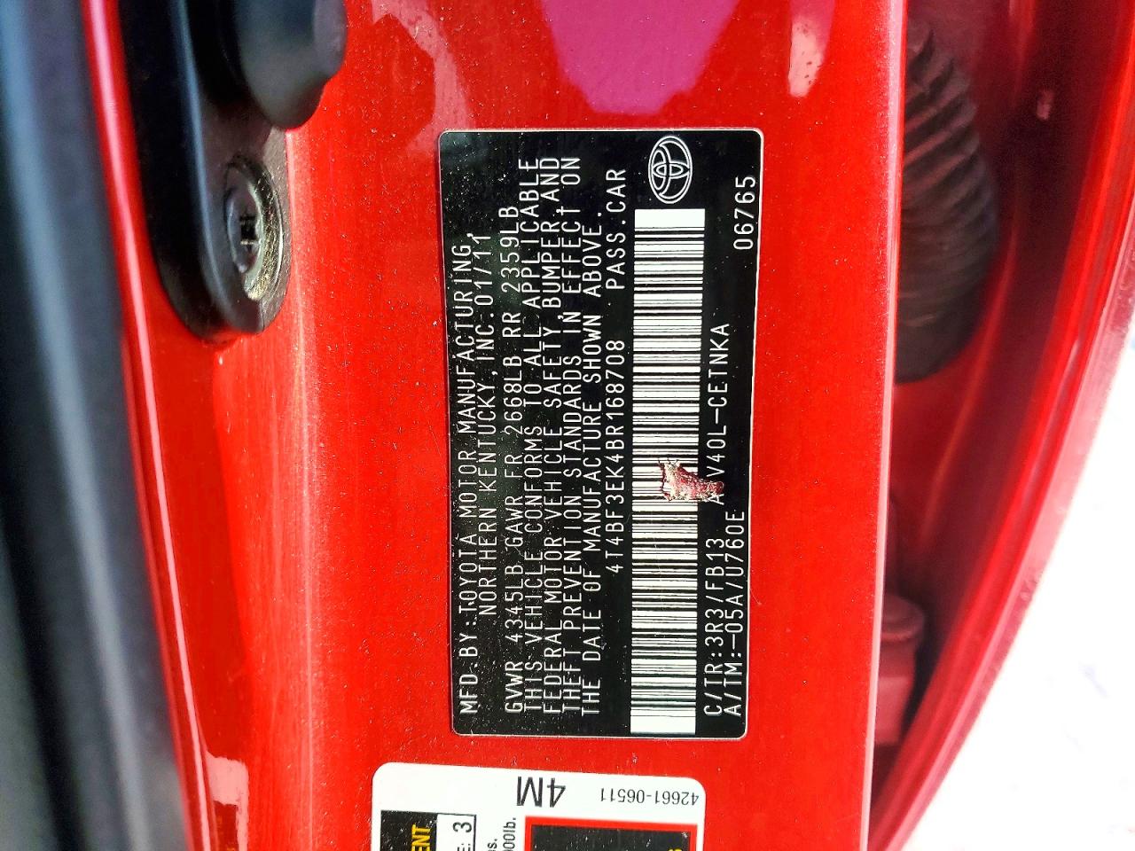 Toyota Camry Le
