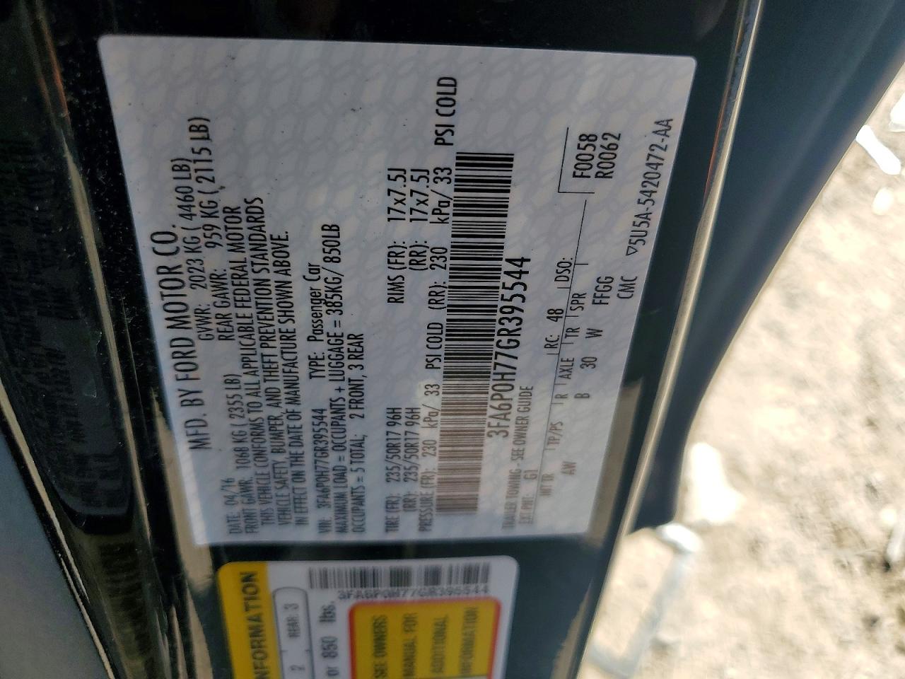 Ford Fusion Se